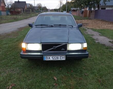 Зеленый Вольво 740, объемом двигателя 2.3 л и пробегом 318 тыс. км за 1200 $, фото 1 на Automoto.ua