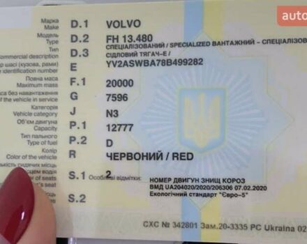 Червоний Вольво FH 13, об'ємом двигуна 0 л та пробігом 1 тис. км за 12000 $, фото 18 на Automoto.ua