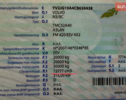 Вольво FM 13 2012 в Львове на Automoto.ua Вольво FM 13, объемом двигателя 12.6 л и пробегом 846 тыс. км за 22524 $, фото 25 на Automoto.ua