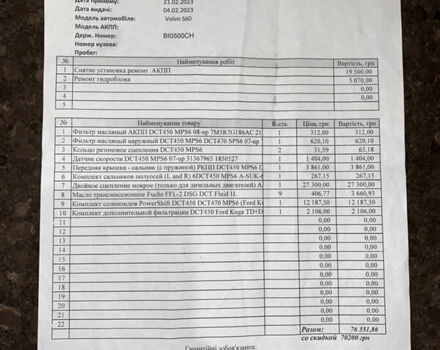 Белый Вольво С60, объемом двигателя 1.56 л и пробегом 290 тыс. км за 11299 $, фото 4 на Automoto.ua