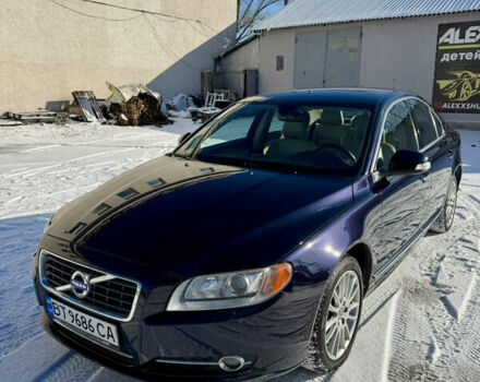 Синий Вольво С80, объемом двигателя 2.4 л и пробегом 212 тыс. км за 11900 $, фото 1 на Automoto.ua