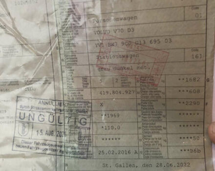 Серый Вольво В70, объемом двигателя 2 л и пробегом 260 тыс. км за 14900 $, фото 27 на Automoto.ua