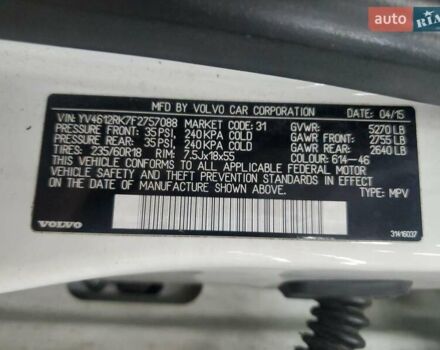 Белый Вольво ХС60, объемом двигателя 2.5 л и пробегом 175 тыс. км за 2900 $, фото 12 на Automoto.ua