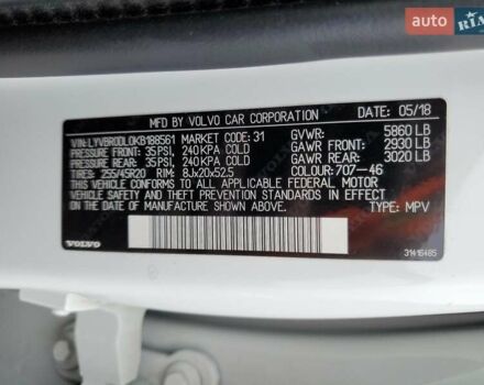 Вольво ХС60 2018 в Харькове на Automoto.ua Белый Вольво ХС60, объемом двигателя 1.97 л и пробегом 44 тыс. км за 12500 $, фото 11 на Automoto.ua