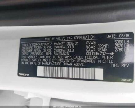 Белый Вольво ХС60, объемом двигателя 2 л и пробегом 72 тыс. км за 7000 $, фото 8 на Automoto.ua