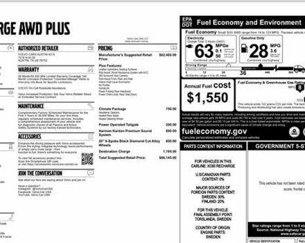 Белый Вольво ХС60, объемом двигателя 2 л и пробегом 6 тыс. км за 37200 $, фото 2 на Automoto.ua