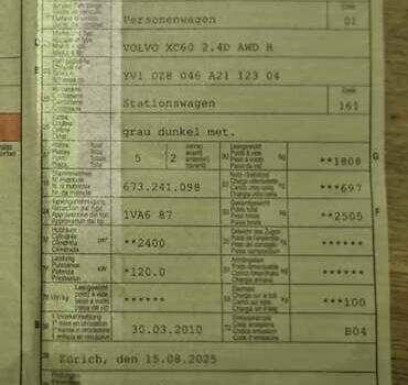 Вольво ХС60, об'ємом двигуна 2.4 л та пробігом 240 тис. км за 15400 $, фото 41 на Automoto.ua