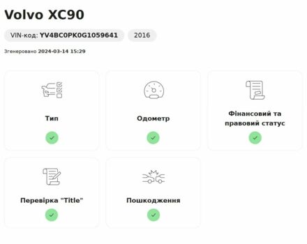 Чорний Вольво ХС90, об'ємом двигуна 0 л та пробігом 180 тис. км за 29500 $, фото 21 на Automoto.ua