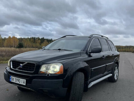 Черный Вольво ХС90, объемом двигателя 2.4 л и пробегом 187 тыс. км за 8500 $, фото 1 на Automoto.ua