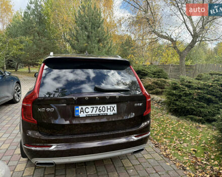 Вольво ХС90 2018 в Луцке на Automoto.ua Коричневый Вольво ХС90, объемом двигателя 1.97 л и пробегом 116 тыс. км за 37700 $, фото 4 на Automoto.ua