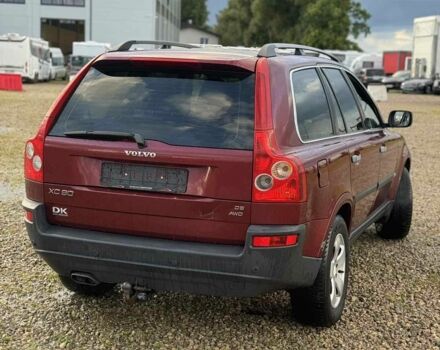Красный Вольво ХС90, объемом двигателя 2.4 л и пробегом 422 тыс. км за 6500 $, фото 1 на Automoto.ua