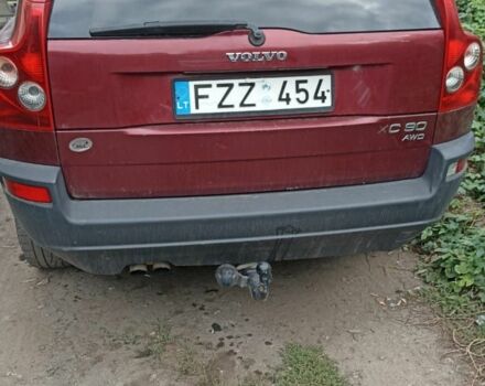 Красный Вольво ХС90, объемом двигателя 2 л и пробегом 230 тыс. км за 4000 $, фото 1 на Automoto.ua