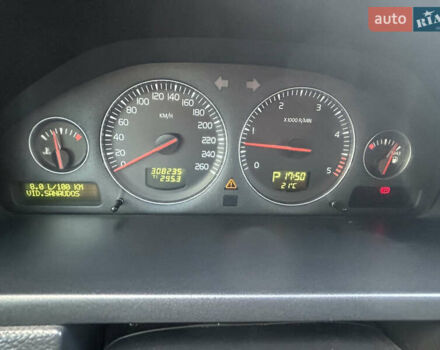 Серый Вольво ХС90, объемом двигателя 2.4 л и пробегом 308 тыс. км за 6200 $, фото 8 на Automoto.ua