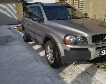 Серый Вольво ХС90, объемом двигателя 2.4 л и пробегом 336 тыс. км за 9100 $, фото 1 на Automoto.ua