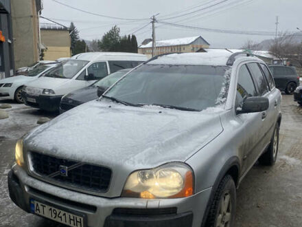 Серый Вольво ХС90, объемом двигателя 2.4 л и пробегом 220 тыс. км за 11200 $, фото 1 на Automoto.ua