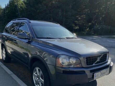 Серый Вольво ХС90, объемом двигателя 2.4 л и пробегом 365 тыс. км за 9300 $, фото 1 на Automoto.ua