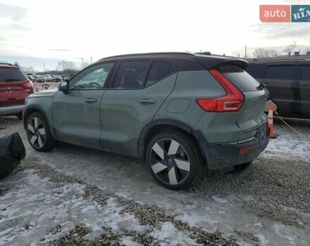 Зеленый Вольво XC40 Recharge, объемом двигателя 0 л и пробегом 20 тыс. км за 13000 $, фото 1 на Automoto.ua