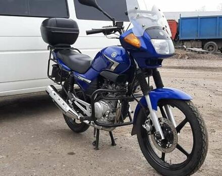 Синий Ямаха YBR125, объемом двигателя 0.13 л и пробегом 47 тыс. км за 1400 $, фото 3 на Automoto.ua