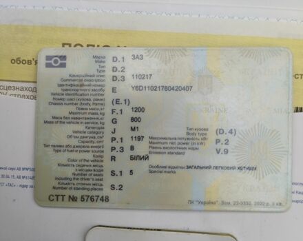 Белый ЗАЗ 1102 Таврия, объемом двигателя 1.2 л и пробегом 168 тыс. км за 835 $, фото 11 на Automoto.ua