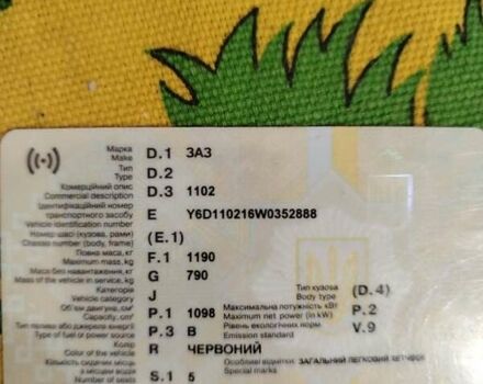 Красный ЗАЗ 1102 Таврия, объемом двигателя 1.1 л и пробегом 50 тыс. км за 700 $, фото 4 на Automoto.ua