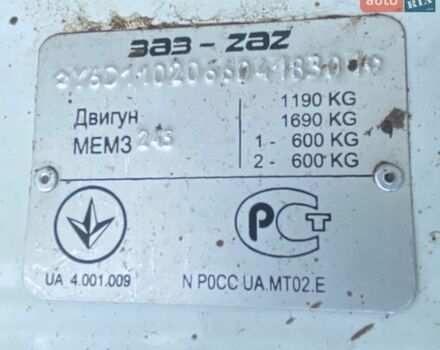 Белый ЗАЗ 1102 Таврія-Нова, объемом двигателя 1.1 л и пробегом 90 тыс. км за 800 $, фото 7 на Automoto.ua