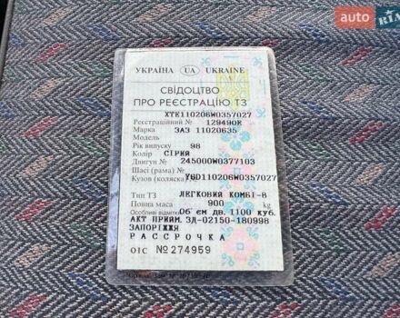 Серый ЗАЗ 1102 Таврія-Нова, объемом двигателя 1.1 л и пробегом 28 тыс. км за 1700 $, фото 50 на Automoto.ua