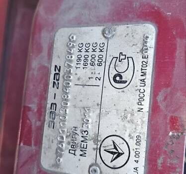 Красный ЗАЗ 1103 Славута, объемом двигателя 1.3 л и пробегом 209 тыс. км за 1100 $, фото 10 на Automoto.ua