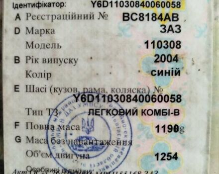 Синій ЗАЗ 1103 Славута, об'ємом двигуна 1.3 л та пробігом 142 тис. км за 600 $, фото 14 на Automoto.ua