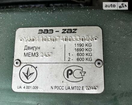 Зеленый ЗАЗ 1103 Славута, объемом двигателя 1.2 л и пробегом 26 тыс. км за 2700 $, фото 20 на Automoto.ua