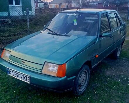 Зеленый ЗАЗ 1103 Славута, объемом двигателя 1.2 л и пробегом 230 тыс. км за 550 $, фото 1 на Automoto.ua