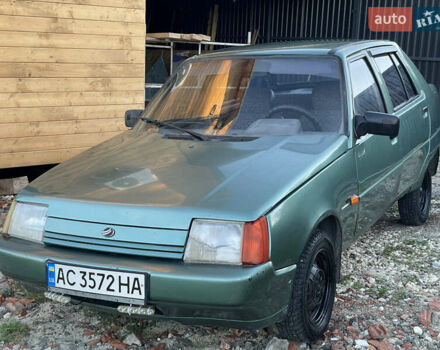 Зеленый ЗАЗ 1103 Славута, объемом двигателя 1.2 л и пробегом 256 тыс. км за 599 $, фото 1 на Automoto.ua