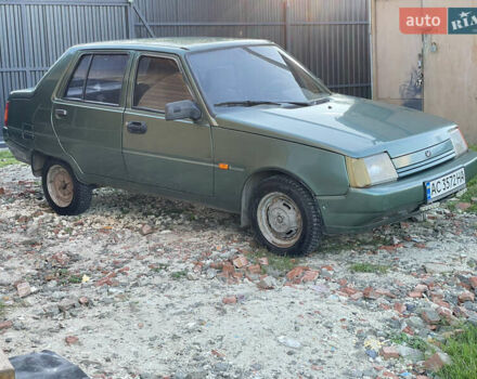 Зеленый ЗАЗ 1103 Славута, объемом двигателя 1.2 л и пробегом 256 тыс. км за 680 $, фото 1 на Automoto.ua