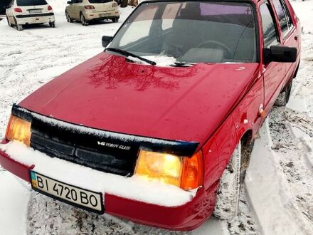 Красный ЗАЗ 1105 Дана, объемом двигателя 1.2 л и пробегом 218 тыс. км за 1100 $, фото 1 на Automoto.ua