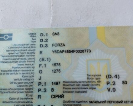 Серый ЗАЗ Форза, объемом двигателя 1.5 л и пробегом 92 тыс. км за 3800 $, фото 1 на Automoto.ua