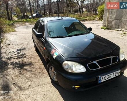 Черный ЗАЗ Ланос, объемом двигателя 1.4 л и пробегом 260 тыс. км за 1800 $, фото 2 на Automoto.ua