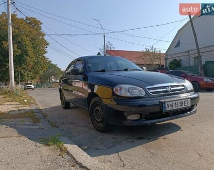 Черный ЗАЗ Ланос, объемом двигателя 1.5 л и пробегом 106 тыс. км за 3050 $, фото 1 на Automoto.ua