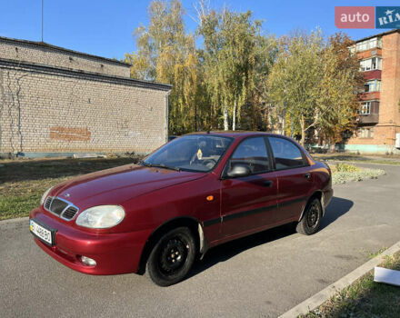 Красный ЗАЗ Ланос, объемом двигателя 1.39 л и пробегом 227 тыс. км за 1600 $, фото 2 на Automoto.ua