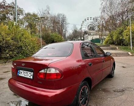 Красный ЗАЗ Ланос, объемом двигателя 1.3 л и пробегом 192 тыс. км за 2300 $, фото 18 на Automoto.ua