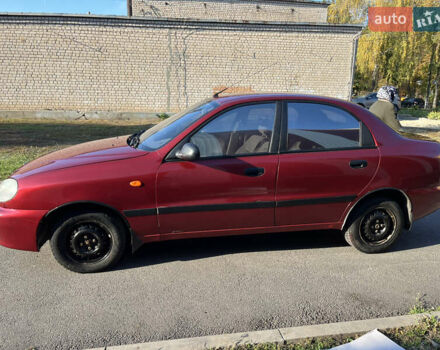 Красный ЗАЗ Ланос, объемом двигателя 1.39 л и пробегом 227 тыс. км за 1600 $, фото 3 на Automoto.ua