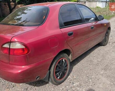 Червоний ЗАЗ Ланос, об'ємом двигуна 1.4 л та пробігом 212 тис. км за 2300 $, фото 2 на Automoto.ua