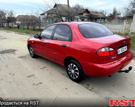 Червоний ЗАЗ Ланос, об'ємом двигуна 1.4 л та пробігом 44 тис. км за 3700 $, фото 3 на Automoto.ua