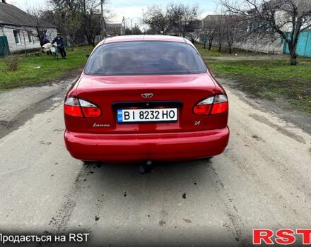 Червоний ЗАЗ Ланос, об'ємом двигуна 1.4 л та пробігом 44 тис. км за 3700 $, фото 4 на Automoto.ua