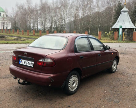 Красный ЗАЗ Ланос, объемом двигателя 1.6 л и пробегом 185 тыс. км за 2300 $, фото 2 на Automoto.ua