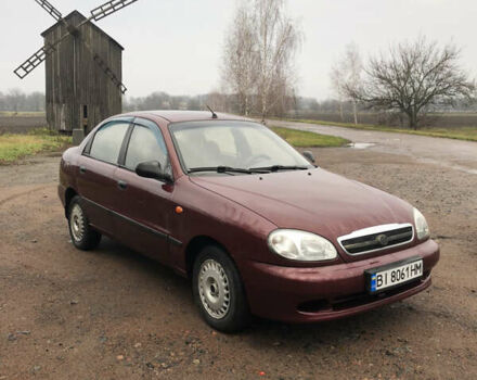 Красный ЗАЗ Ланос, объемом двигателя 1.6 л и пробегом 185 тыс. км за 2300 $, фото 1 на Automoto.ua