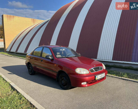 Красный ЗАЗ Ланос, объемом двигателя 1.39 л и пробегом 227 тыс. км за 1600 $, фото 1 на Automoto.ua