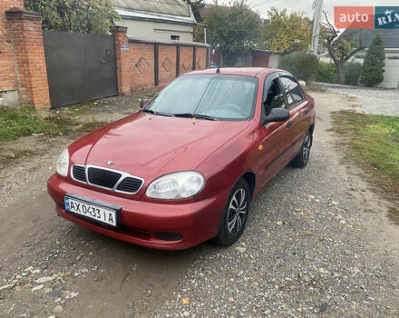 Красный ЗАЗ Ланос, объемом двигателя 1.5 л и пробегом 200 тыс. км за 1950 $, фото 1 на Automoto.ua