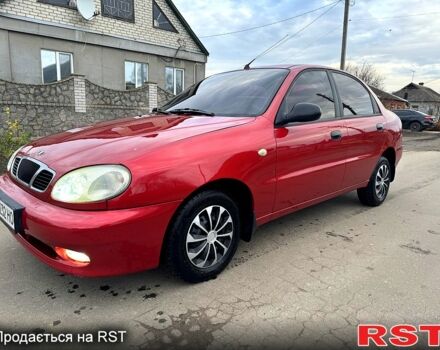 Червоний ЗАЗ Ланос, об'ємом двигуна 1.4 л та пробігом 44 тис. км за 3700 $, фото 1 на Automoto.ua