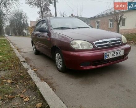 Червоний ЗАЗ Ланос, об'ємом двигуна 1.5 л та пробігом 164 тис. км за 2500 $, фото 1 на Automoto.ua