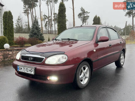 Красный ЗАЗ Ланос, объемом двигателя 1.5 л и пробегом 98 тыс. км за 3300 $, фото 1 на Automoto.ua