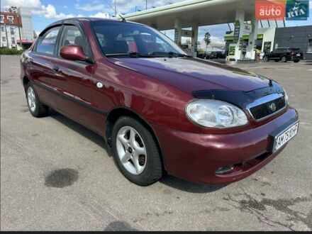 Красный ЗАЗ Ланос, объемом двигателя 1.49 л и пробегом 98 тыс. км за 3400 $, фото 1 на Automoto.ua